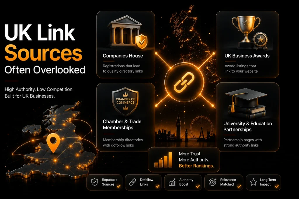 UK link sources and opportunities for growth